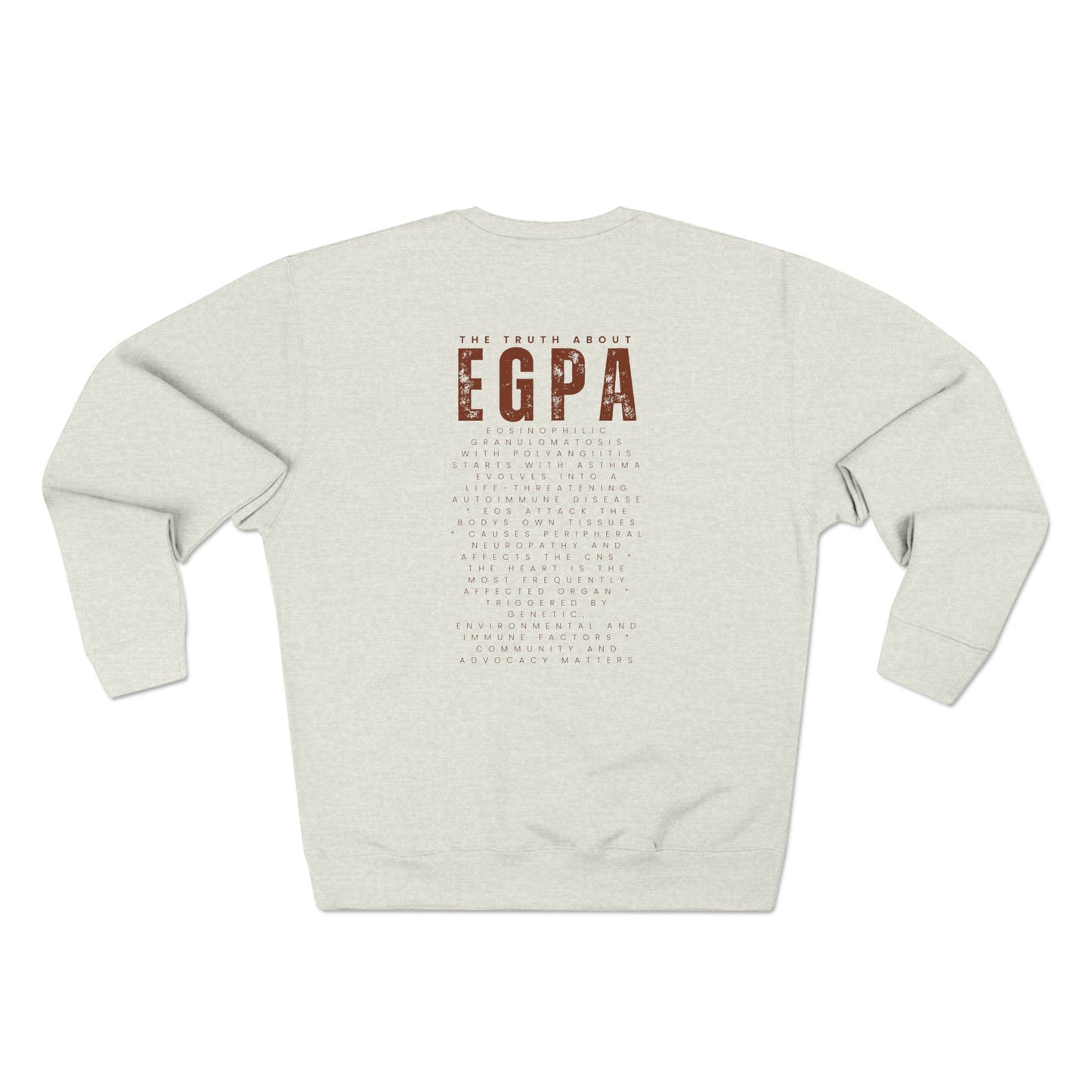 EGPA Crewneck Sweatshirt — Medical Pride Pulmonary Vasculitis Support Top