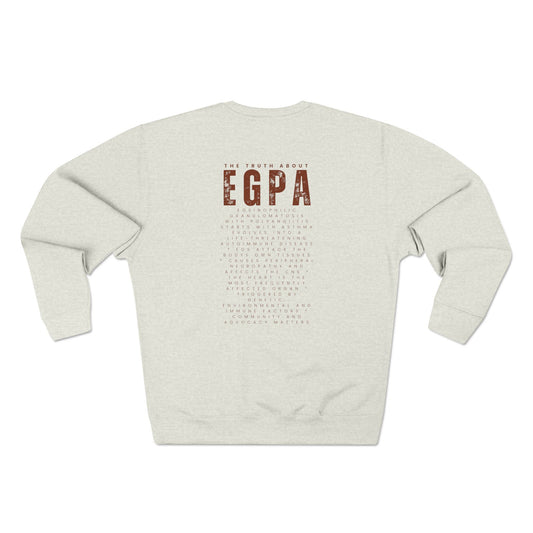 EGPA Crewneck Sweatshirt — Medical Pride Pulmonary Vasculitis Support Top