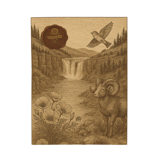 Nature-Inspired Velveteen Plush Blanket